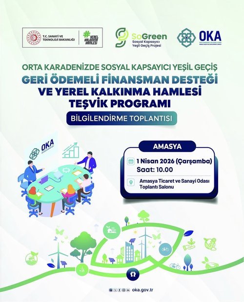 Amasya'da Yeşil Geçiş ve Yerel Kalkınma İçin Finansman Desteği Bilgilendirme Toplantıları Başlıyor - Görsel 2