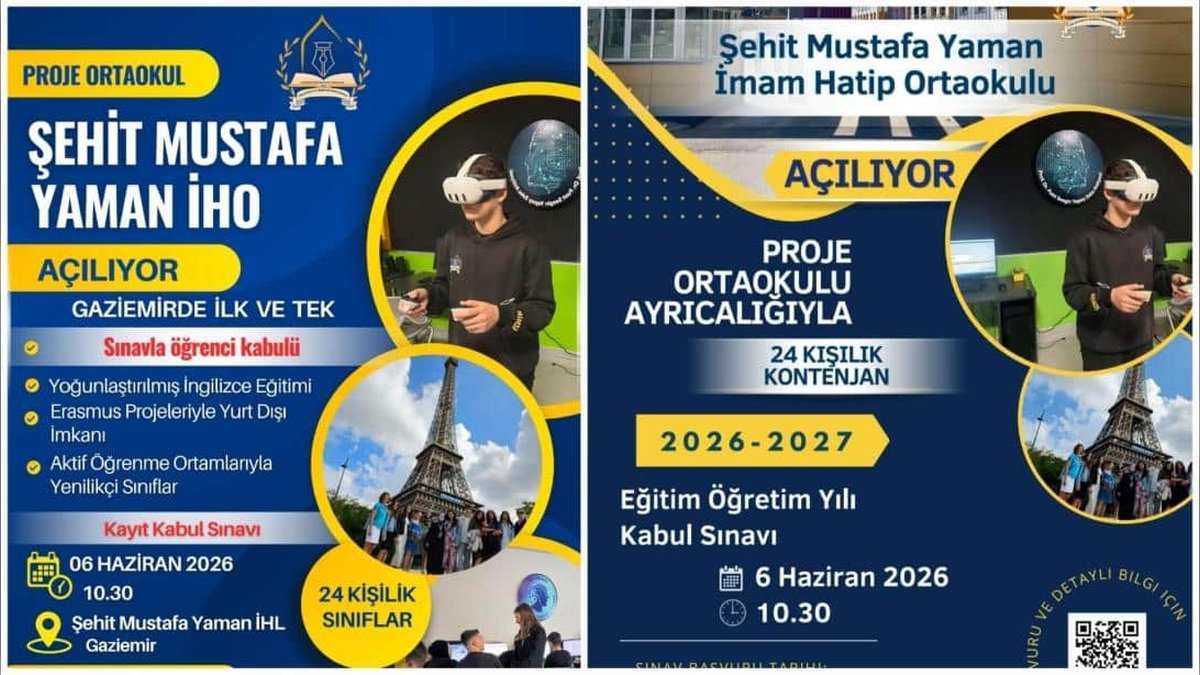 Gaziemir'de Yeni İmam Hatip Ortaokulu Açılıyor: Şehit Mustafa Yaman Ortaokulu Kapılarını Aralıyor