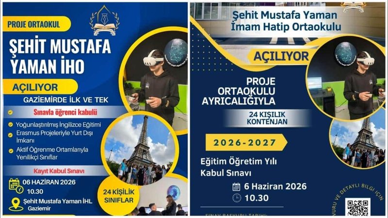 Gaziemir'de Yeni İmam Hatip Ortaokulu Açılıyor: Şehit Mustafa Yaman Ortaokulu Kapılarını Aralıyor