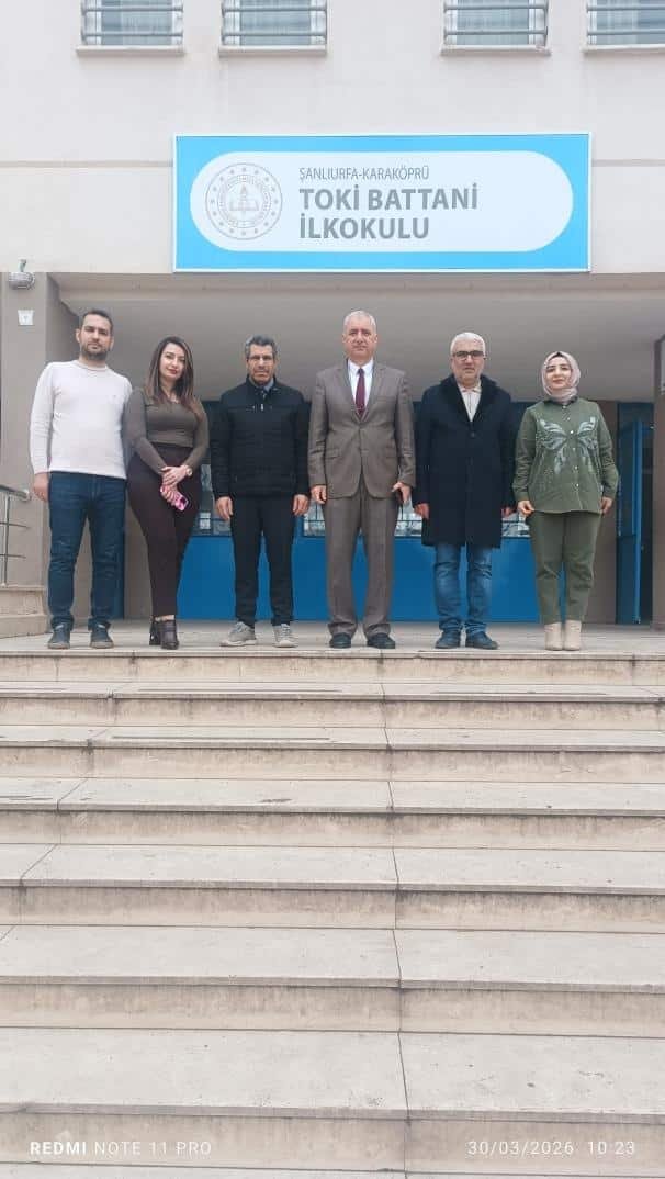 Karaköprü İlçe Milli Eğitim Müdürü TOKİ Battani İlkokulu'nu Ziyaret Etti - Görsel 2