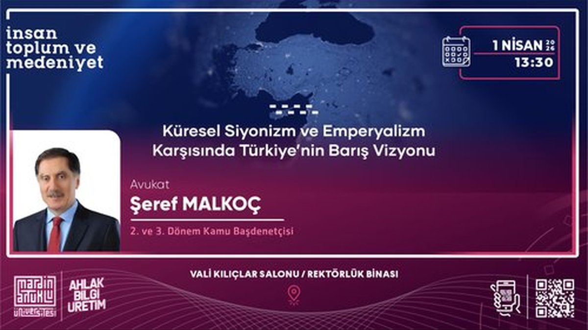 Mardin Artuklu Üniversitesi'nde 'Küresel Siyonizm ve Emperyalizm Karşısında Türkiye’nin Barış Vizyonu' Konferansı