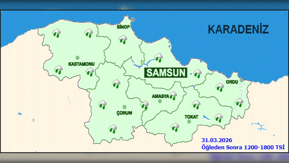 Amasya'da Bugün ve 5 Günlük Hava Durumu: Yağış ve Sıcaklık Tahminleri