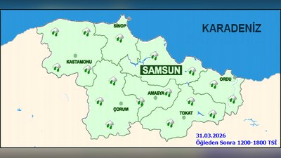 Amasya'da Bugün ve 5 Günlük Hava Durumu: Yağış ve Sıcaklık Tahminleri