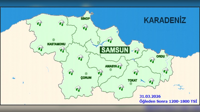Amasya'da Bugün ve 5 Günlük Hava Durumu: Yağış ve Sıcaklık Tahminleri