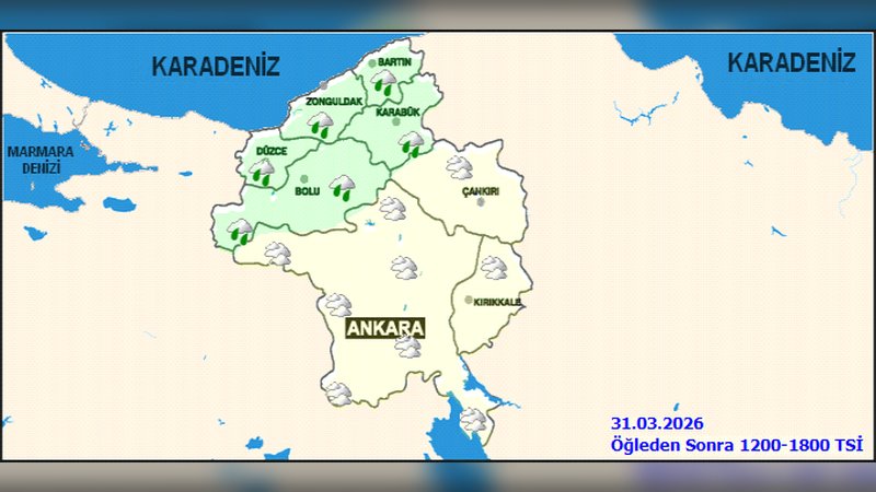 Ankara'da Hava Durumu: 31 Mart Salı ve 5 Günlük Tahmin