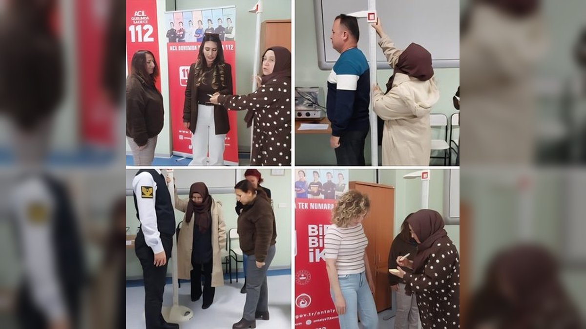 Antalya İl Sağlık Müdürlüğü'nden Masa Başı Çalışanlara ve Vardiyalı İşçilere Sağlık Eğitimleri