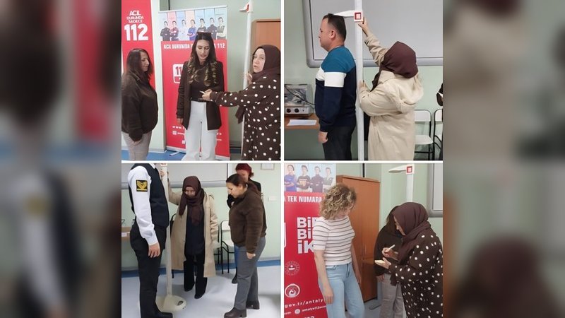 Antalya İl Sağlık Müdürlüğü'nden Masa Başı Çalışanlara ve Vardiyalı İşçilere Sağlık Eğitimleri