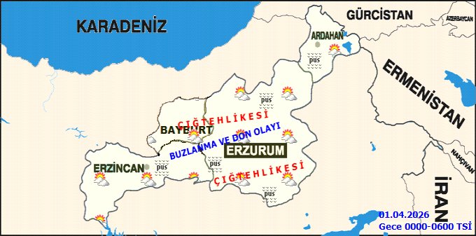 Ardahan'da Karla Karışık Yağmur ve Don Uyarısı: 5 Günlük Hava Tahmini - Görsel 4