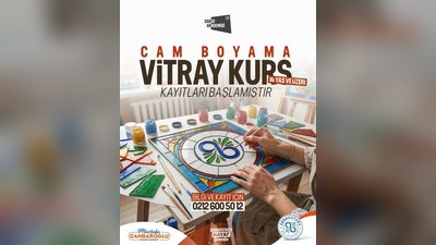 Arnavutköy Belediyesi'nden Sanatseverlere Müjde: Cam Boyama Kursu Kayıtları Başladı