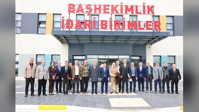 Aydın Şehir Hastanesi'nde Sağlık Müdürlüğü ve Tabip Odası Buluşması