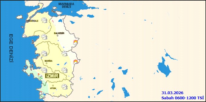 Balıkesir'de 31 Mart Salı Hava Durumu: Yağmurlu ve Serin - Görsel 3