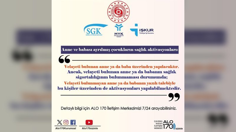 Batman'da Çocukların Sağlık Aktivasyonu: Velayet Durumuna Göre İşlemler