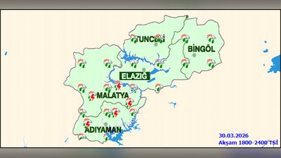 Bingöl'de Kuvvetli Yağış ve Çığ Tehlikesi Uyarısı
