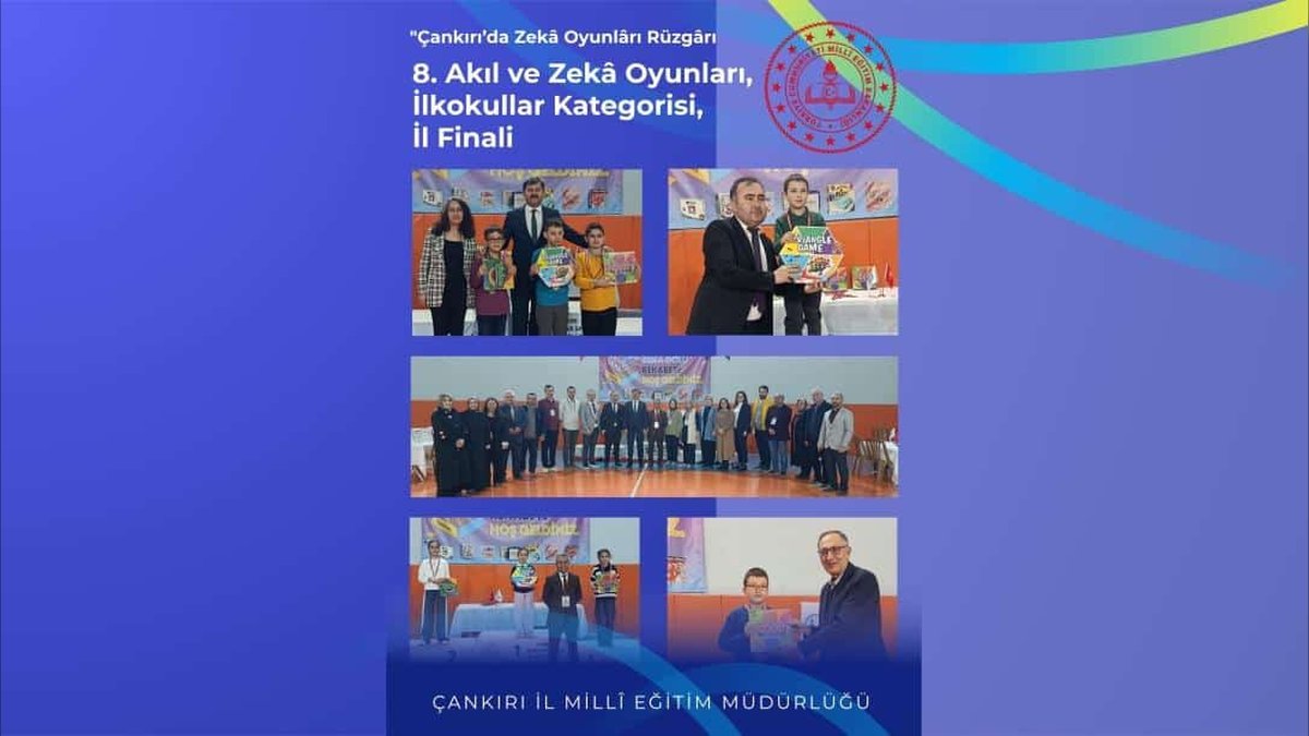 Çankırı'da Zekâ Oyunları İl Finali Tamamlandı: Minik Stratejistler Yarıştı