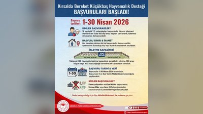 Denizli'de Küçükbaş Hayvancılık Desteği Başvuruları Başladı: 1-30 Nisan Arası