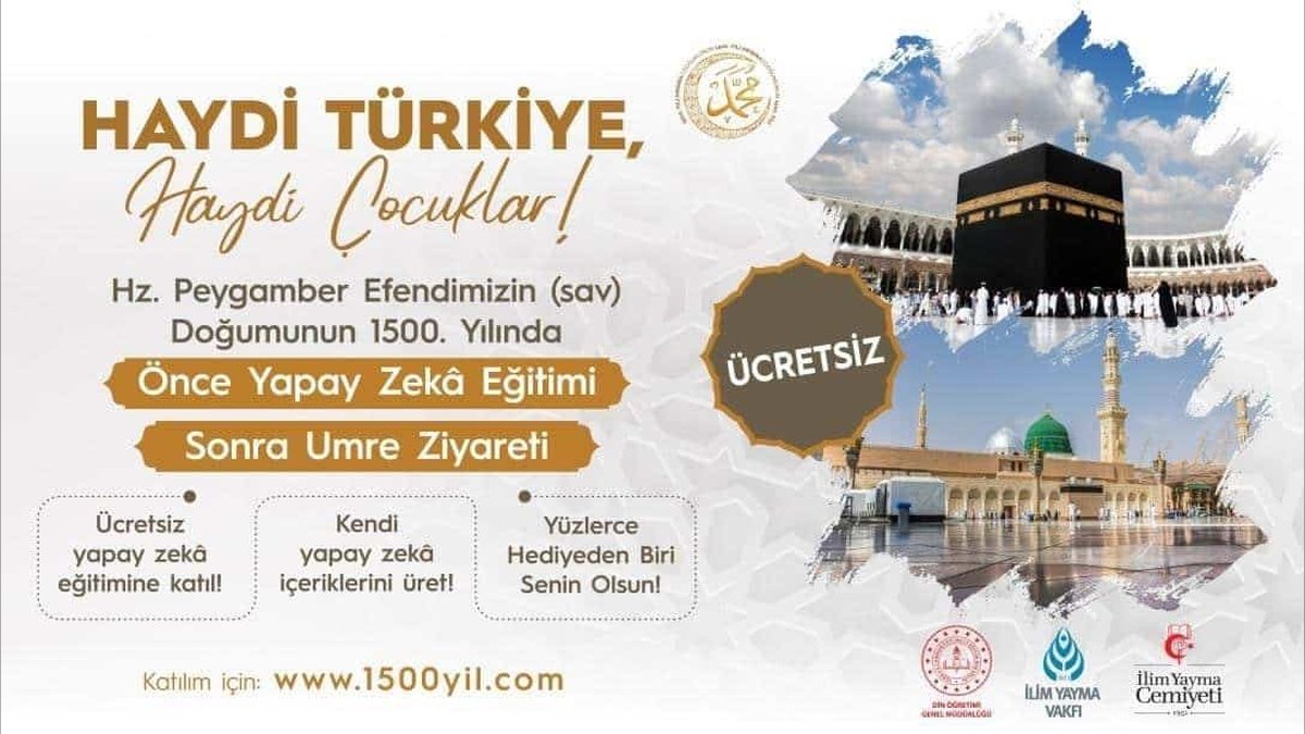 Gemlik Milli Eğitim'den Yapay Zeka ile Dijital İçerik Projesi: Öğrencilere Umre ve Eğitim Fırsatı