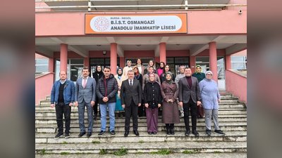 İnegöl İlçe Millî Eğitim Müdürü Zengin, Anadolu İmam Hatip Lisesini Ziyaret Etti
