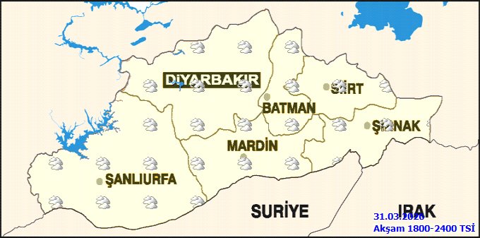 Mardin ve İlçelerinde 31 Mart Salı Hava Durumu: Yağmur ve Pus Bekleniyor - Görsel 2