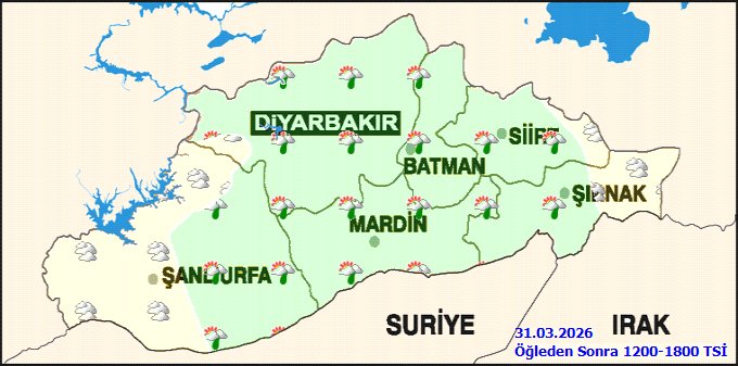 Mardin ve İlçelerinde 31 Mart Salı Hava Durumu: Yağmur ve Pus Bekleniyor - Görsel 4
