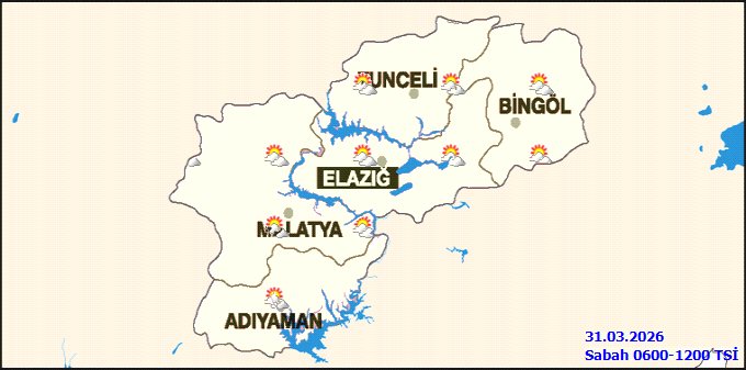 MGM Tunceli'de Kuvvetli Yağış ve Çığ Tehlikesi Uyarısı: 31 Mart 2026 Hava Durumu - Görsel 2