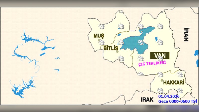 Muş'ta Çığ Tehlikesi Uyarısı: Hava Durumu ve 5 Günlük Tahmin