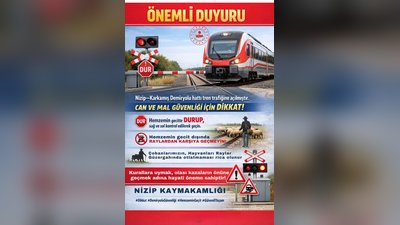 Nizip-Karkamış Demiryolu Hattı Trafiğe Açıldı: Güvenlik Önlemleri Vurgulandı