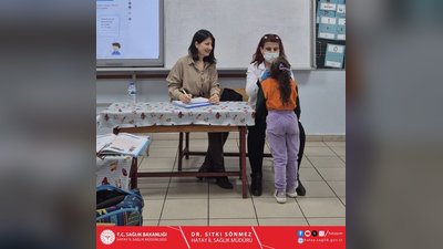 Samandağ'da İlkokul Öğrencilerine Ağız ve Diş Sağlığı Taraması Devam Ediyor