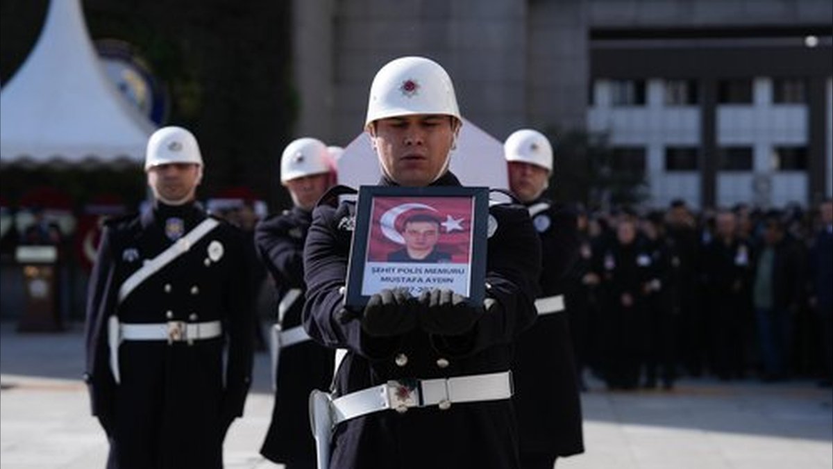 Şehit Polis Mustafa Aydın İçin İstanbul'da Uğurlama Töreni