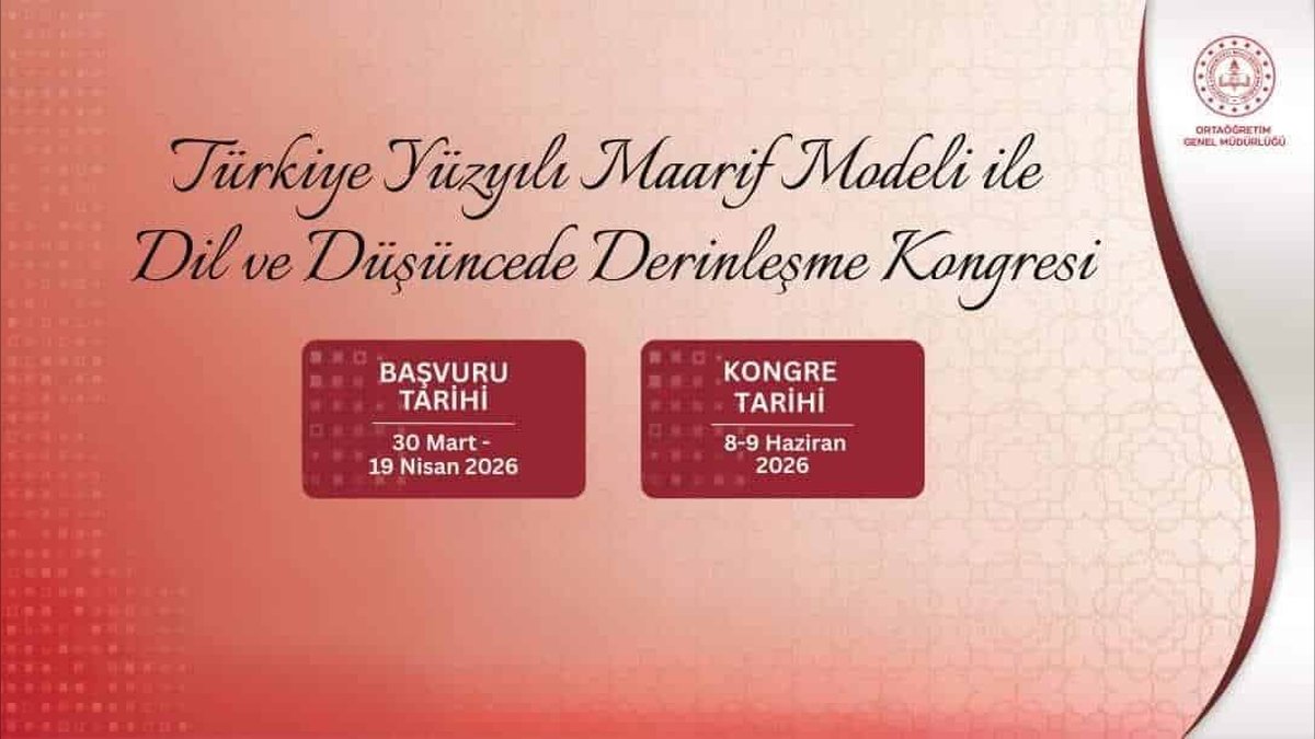 Susurluk İlçe Milli Eğitim Müdürlüğü'nden 'Türkiye Yüzyılı Maarif Modeli' Kongresi'ne Bildiri Çağrısı