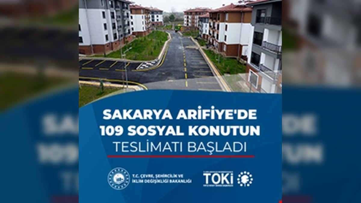 TOKİ Sakarya Arifiye'de 109 Sosyal Konut Tamamlandı, Teslimler Başlıyor