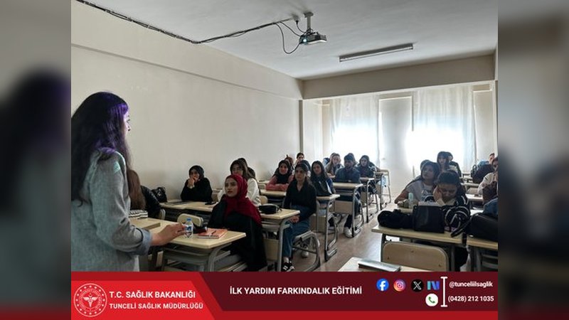Tunceli'de İlk Yardım Farkındalık Eğitimi: Hayat Kurtaran Bilgiler Öğrencilere Aktarıldı