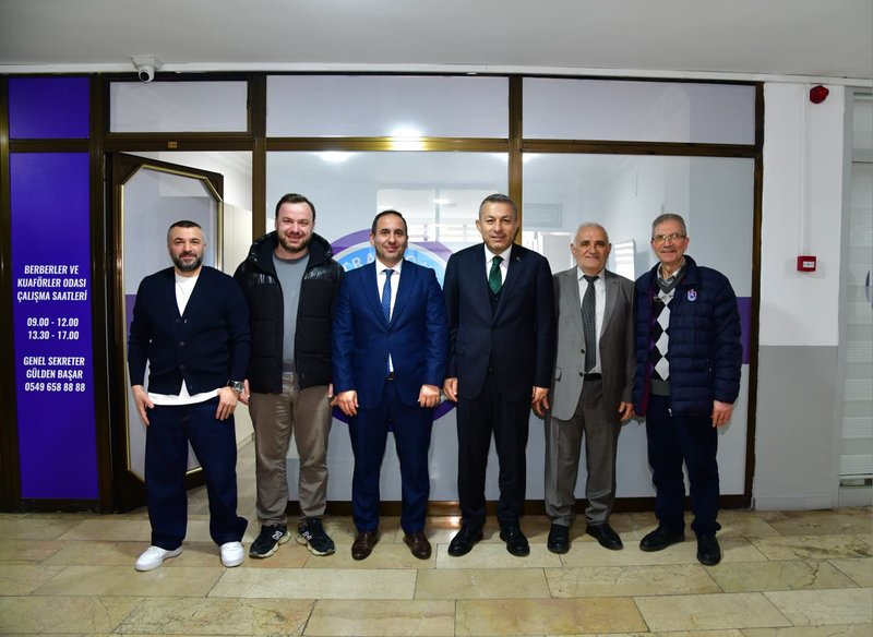 Vali Tahir Şahin Berberler ve Kuaförler Odası'nı Ziyaret Etti - Görsel 2