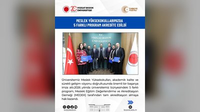 Yozgat Bozok Üniversitesi'nden Önemli Başarı: 5 Program Tam Akreditasyon Aldı