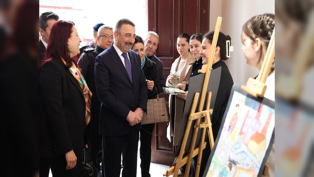 Zonguldak Valiliği'nden 'Çocuk ve Vergi' Resim Sergisi Açılışı