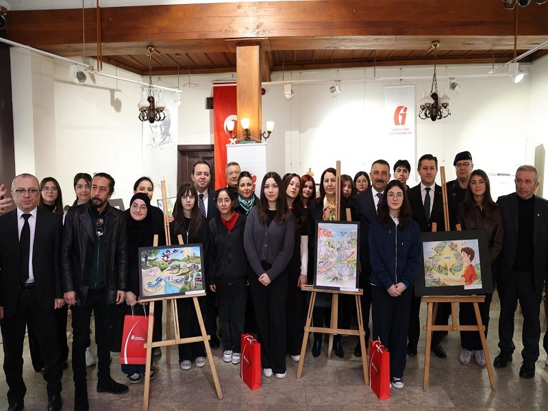 Zonguldak Valiliği'nden 'Çocuk ve Vergi' Resim Sergisi Açılışı - Görsel 5