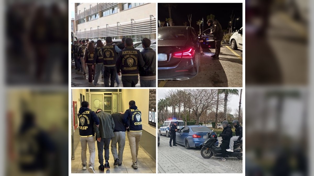 Antalya Emniyeti'nden 2 Haftada 3 Bin 123 Gözaltı, 384 Tutuklama
