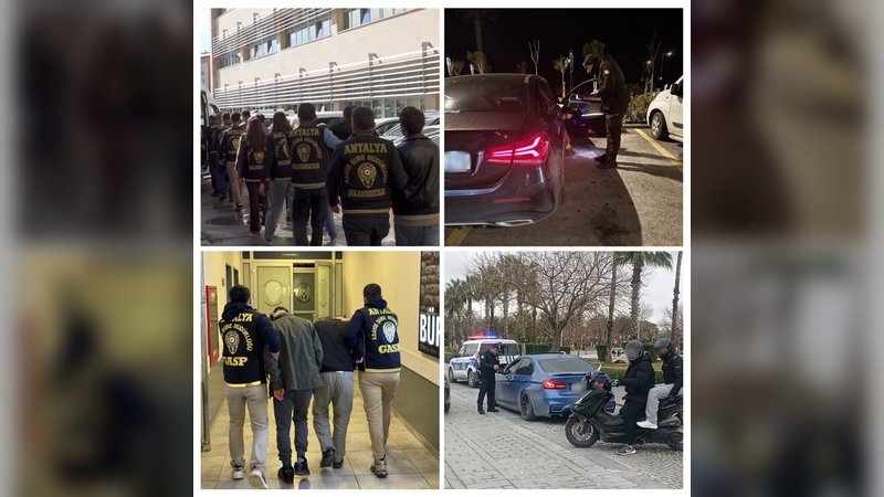 Antalya Emniyeti'nden 2 Haftada 3 Bin 123 Gözaltı, 384 Tutuklama
