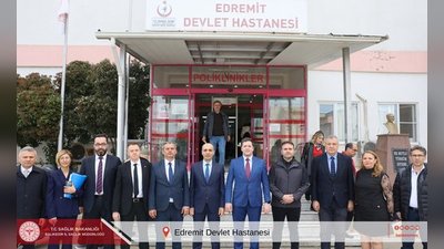 Balıkesir İl Sağlık Müdürü Dr. Miraç Çavdar'dan Edremit Devlet Hastanesi'ne Ziyaret