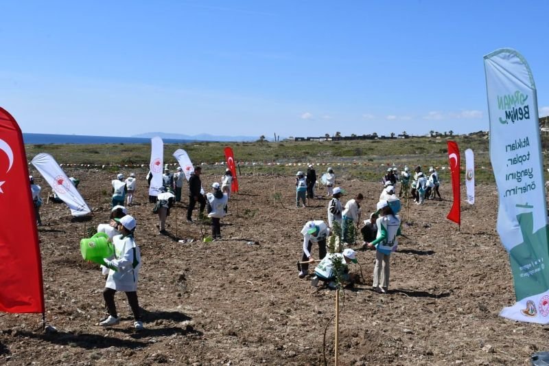 Çeşme Kaymakamlığı Koordinesinde Delikli Koy'da Ağaçlandırma Etkinliği - Görsel 4