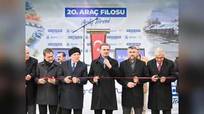 Erzurum Valisi Aydın Baruş, Büyükşehir Belediyesi'nin Yeni Araç Filosunu Tanıttı