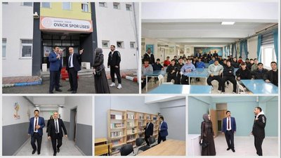 Milli Eğitim Müdürü Nevzat Akbaş'tan Ovacık Spor Lisesi'ne Ziyaret