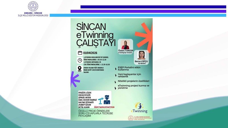 Sincan'da eTwinning Çalıştayı: Öğretmenlere Uluslararası Proje Yetkinliği Kazandırılacak - Görsel 3