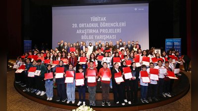 GAÜN'de TÜBİTAK Ortaokul Projeleri Bölge Sergisi Ödül Töreni Düzenlendi