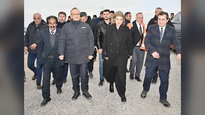 AK Parti Malatya Milletvekili İnanç Siraç Kara Ölmeztoprak'tan Kırsal Konut İnşaat Alanında İnceleme