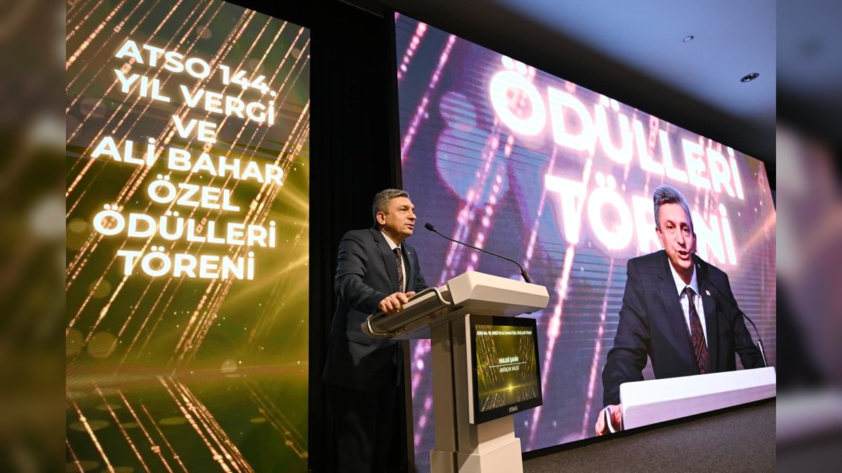 Antalya Valiliği'nden 144. Yıl Vergi ve Ali Bahar Özel Ödülleri Töreni