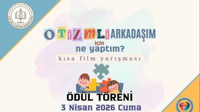 Çorlu'da Otizmli Arkadaşlara Destek Kısa Film Yarışması Ödül Töreni Düzenlendi
