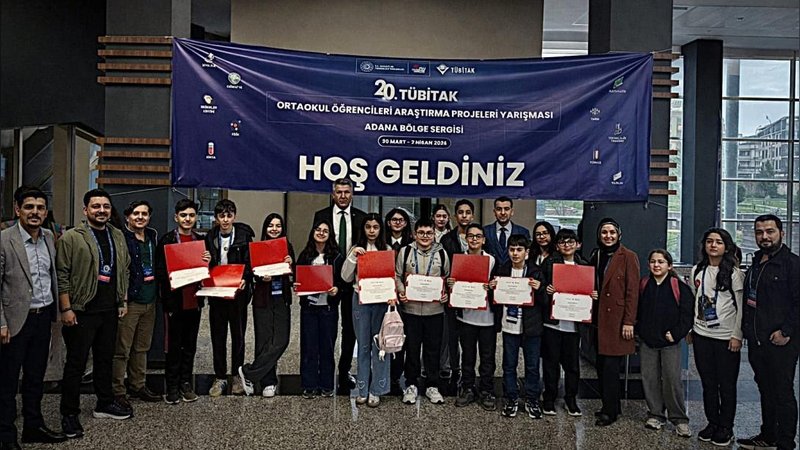 Osmaniye BİLSEM'den Tarihi Başarı: TÜBİTAK Bölge Finallerinde 6 Proje Ödülle Döndü