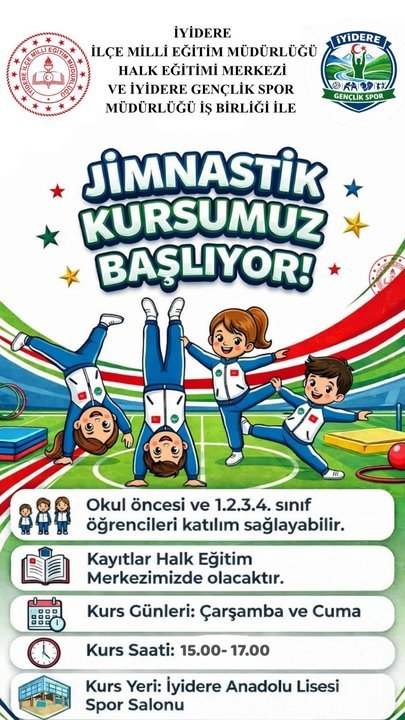 Rize İyidere'de Çocuklar İçin Jimnastik ve Zeka Oyunları Kursları Başlıyor - Görsel 2