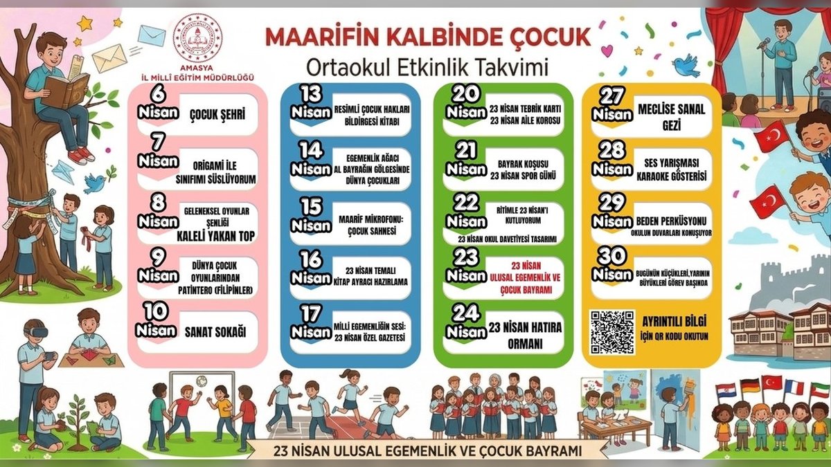 Amasya'da "Maarifin Kalbinde Çocuk" Etkinlikleri Başladı