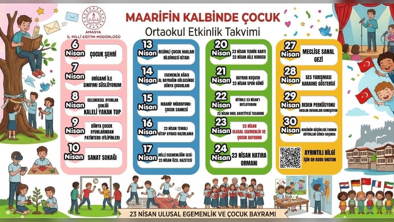 Amasya'da "Maarifin Kalbinde Çocuk" Etkinlikleri Başladı